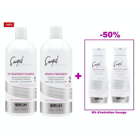 Essential Keratin kit lissage brŽsilien 150 ml duo entretien