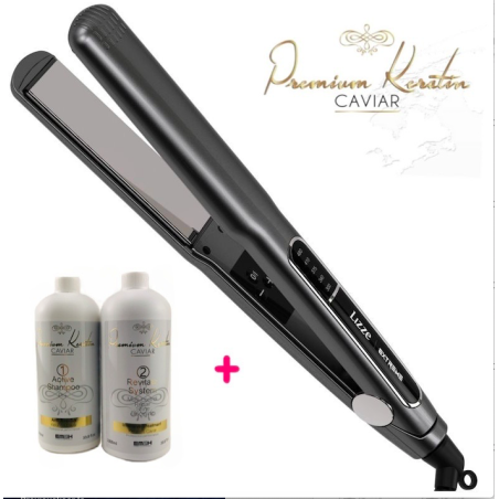 Kit Lissage BrŽsilien Premium Keratin Caviar 1000 ml Lisseur Lizze Extreme 250