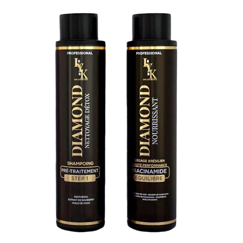 Kit lissage BrŽsilien Diamond 500 ml - LYK Cosmetics