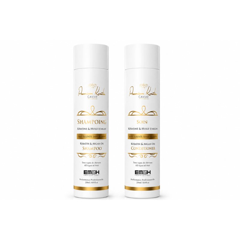DUO D'ENTRETIEN TOUS LISSAGES PREMIUM KERATIN CAVIAR 300 ml
