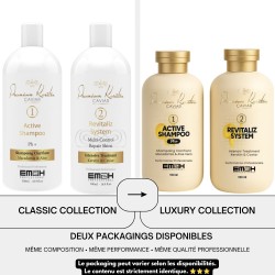 KIT LISSAGE BRÉSILIEN EM2H PREMIUM KERATIN CAVIAR 500 ml
