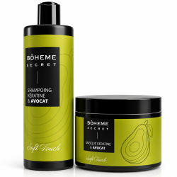 Shampoing & Masque Kératine Avocat 500 ml - Bôheme Secret