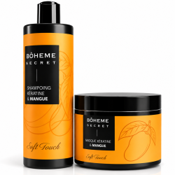 Shampoing & Masque Kératine Mangue 500 ml - Bôheme Secret