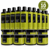 Lot X10 Shampoing & Masque Kératine Avocat - Bôheme Secret 500 ml