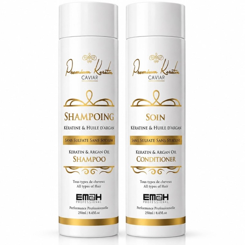 DUO D'ENTRETIEN TOUS LISSAGES PREMIUM KERATIN CAVIAR 300 ml