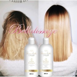 Kit Premium Keratin Caviar 500 ml + duo entretien lissage