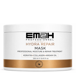 Masque Hydra Repair EM2H Professionnel 250 ml – Soin hydratant et réparateur pour cheveux secs et abîmés
