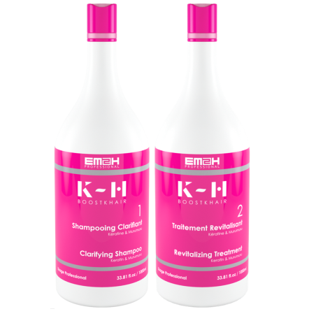 KIT LISSAGE EM2H Boost K-Hair Capillaire 1000 ml