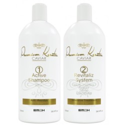 KIT LISSAGE BRÉSILIEN EM2H PREMIUM KERATIN CAVIAR 1000 ml