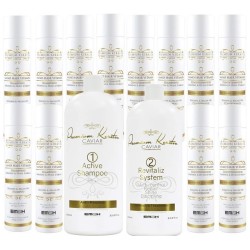 Kit Lissage brŽsilien EM2H PREMIUM KERATIN CAVIAR 1L 6 shampoings 6 conditionneurs