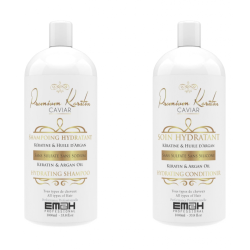 DUO SHAMPOING CONDITIONNEUR POST LISSAGE PREMIUM KERATIN CAVIAR 1000 ml
