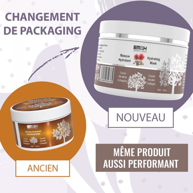 EM2H Premium Keratin Caviar - Conditionneur kératine & huile d