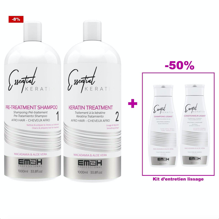 Kit lissage brésilien cheveux afro Clearance