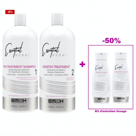 Essential Keratin kit lissage brésilien 1000 ml + duo entretien