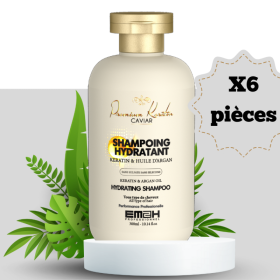 PACK 6 SHAMPOINGS EM2H PREMIUM KERATIN CAVIAR 300 ml