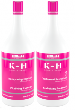 KIT LISSAGE EM2H Boost K-Hair Capillaire 1000 ml