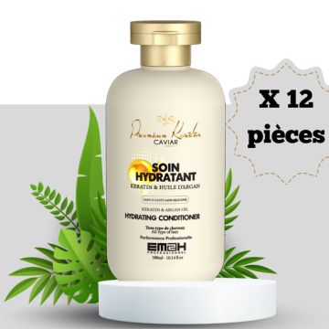 Lot 12 Soins Em2h Premium Keratin Caviar 300 ml