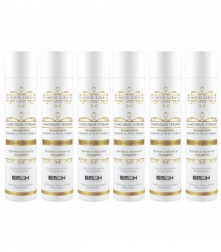 PACK 6 SHAMPOINGS EM2H PREMIUM KERATIN CAVIAR 250 ml